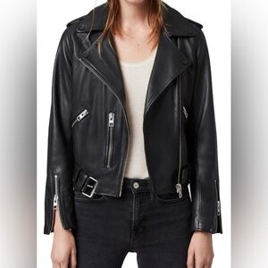 All Saints Balfern Leather Biker Jacket
